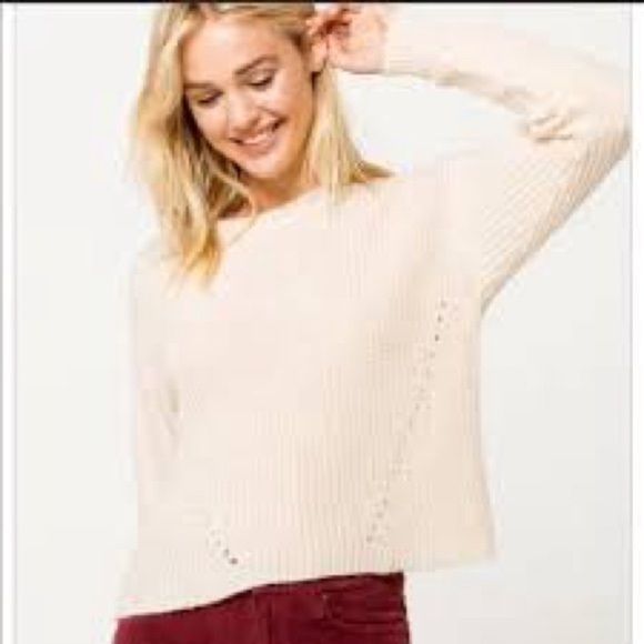 Ivy + Main cream sweater size large like new - Picture 1 of 4